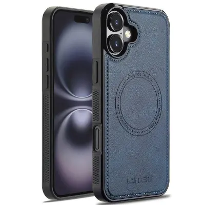 LC.IMEEKE iPhone 17 Fodral Magnetiskt KonstLäder - Blå