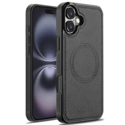 LC.IMEEKE iPhone 17 Fodral Magnetiskt KonstLäder - Svart