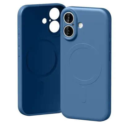 Mercury iPhone 17 Mobilskal MagSafe Semi-Silicone - Blå