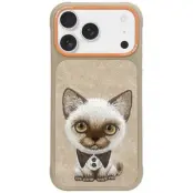Nimmy Mobilskal till iPhone 17 Big Eyed Pet 2.0 Cat - Beige