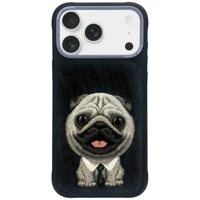 Nimmy iPhone 17 Mobilskal Big Eyed Pet 2.0 Dog - Svart