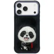 Nimmy Mobilskal till iPhone 17 Big Eyed Pet 2.0 Panda - Svart