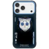 Nimmy Mobilskal till iPhone 17 MagSafe Glasses Cool Cat - Svart/Blå