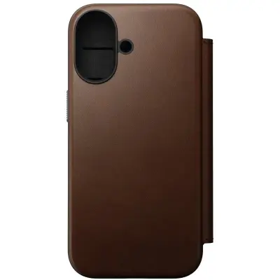 Nomad Modern Leather Folio (iPhone 17) - Brun