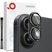 NORTHJO iPhone 17 Kameralinsskydd Härdat Glas - Svart