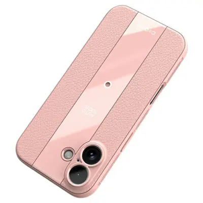 Q.COO iPhone 17 Mobilskal Acrylic Shockproof - Rosa