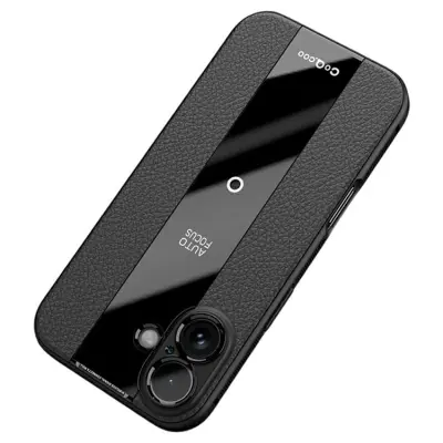 Q.COO iPhone 17 Mobilskal Acrylic Shockproof - Svart