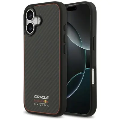 Red Bull iPhone 17 Mobilskal MagSafe Kevlar Logo Matt - Svart