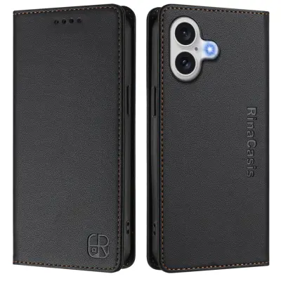 RINACASIS iPhone 17 Plånboksfodral RC01 RFID - Svart
