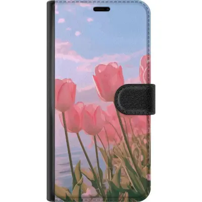 Plånboksfodral till Apple iPhone 17 med Rosa Tulpaner