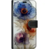 Silkesblommor plånboksfodral till Apple iPhone 17