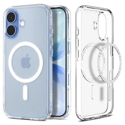 Spigen Mobilskal för Apple iPhone 17 MagSafe Ultra Hybrid - Frost Vit