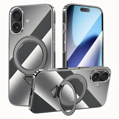 SULADA iPhone 17 Mobilskal MagSafe Electroplated - Titansvart