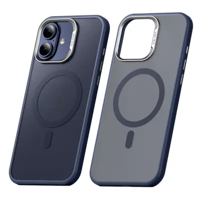 SULADA iPhone 17 Mobilskal MagSafe PC+TPU - Titanblå