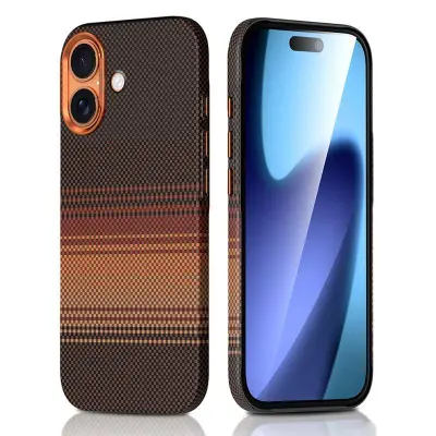 SULADA iPhone 17 Mobilskal Hård PC Anti-Scratch Sunset Orange