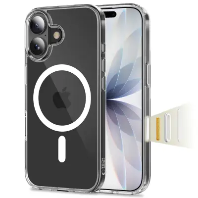 Tech-Protect iPhone 17 Mobilskal Magsafe Flexair Hybrid - Clear