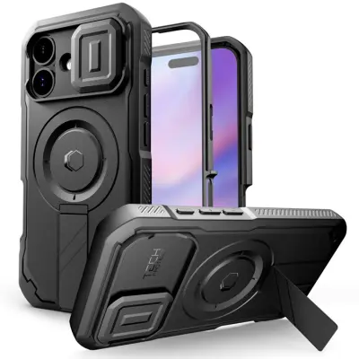 Tech-Protect iPhone 17 Mobilskal Magsafe Kevlar - Svart