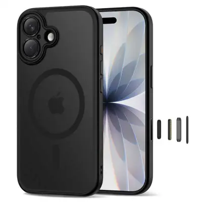 Tech-Protect iPhone 17 Mobilskal Magsafe Peak - Matte Svart