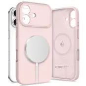 Tech-Protect iPhone 17 Mobilskal Magsafe Silikon - Pearl Rosa