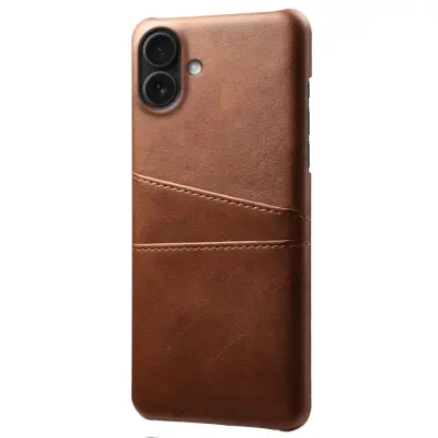 Trolsk Leather Card Case (iPhone 17) - Brun