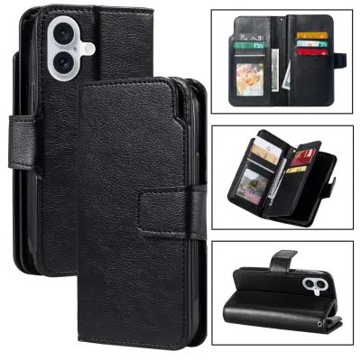 Trolsk Leather Wallet (iPhone 17) - Svart