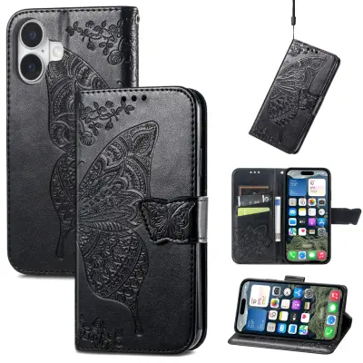 Trolsk Plånboksfodral med Fjäril (iPhone 17) - Rosa