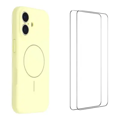 WANLONFENG iPhone 17 Mobilskal MagSafe Med 2Pcs Härdat Glas XQ1