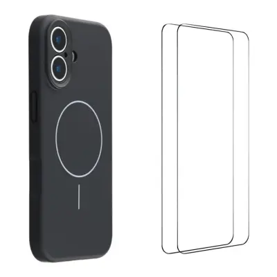 WANLONFENG iPhone 17 Mobilskal MagSafe Med 2Pcs Härdat Glas XQ1