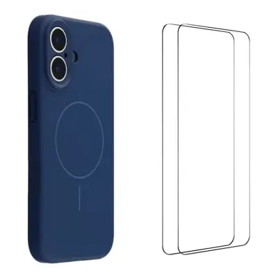 WANLONFENG iPhone 17 Mobilskal MagSafe Med 2Pcs Härdat Glas XQ1