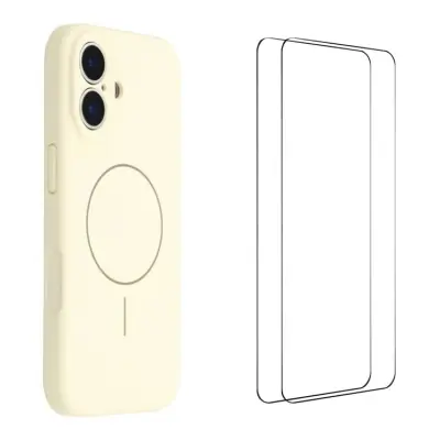 WANLONFENG iPhone 17 Mobilskal MagSafe Med 2Pcs Härdat Glas XQ1