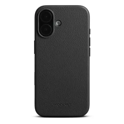 Woolnut Leather Case (iPhone 17) - Svart