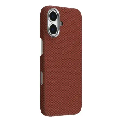 X-LEVEL iPhone 17 Mobilskal MagSafe Carbon Nanofiber - Röd