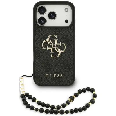 Guess Mobilskal för iPhone 18 Pro Max/17 Pro Max med Rem Classic Logo - Svart