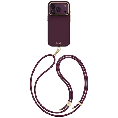 UNIQ Mobilskal För iPhone 18 Pro Max/17 Pro Max Coehl Mirelle - Burgundy