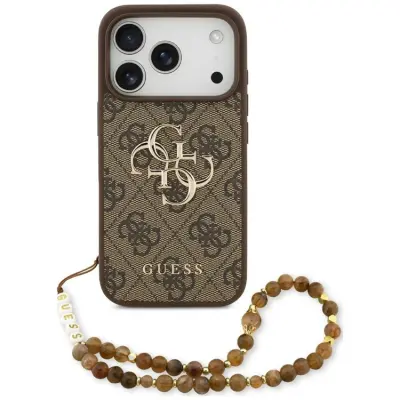 Guess Mobilskal för iPhone 18 Pro/17 Pro med Rem Classic Logo - Brun