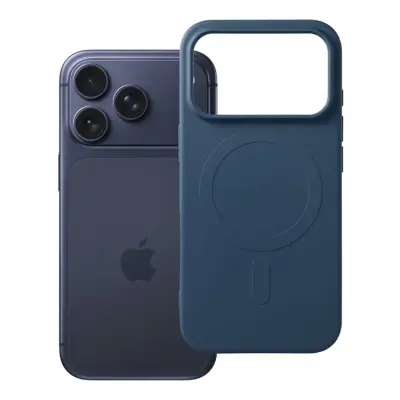 Mobilskal för iPhone 18 Pro Magsafe Silikon Big Hole - Mörkblå