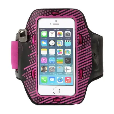 Armband med blinkande lampor till Apple iPhone 5S/5/5C - Magenta