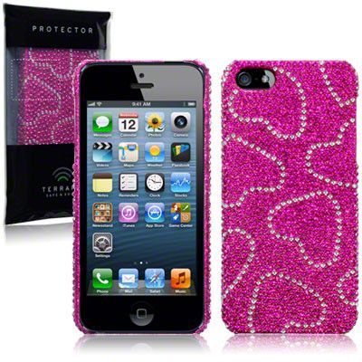 Bling Bling skal till Apple iPhone 5/5S/SE (Hearts)