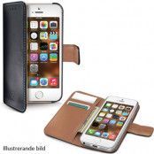 Celly Leather Wallet iPhone 5/5s Sva