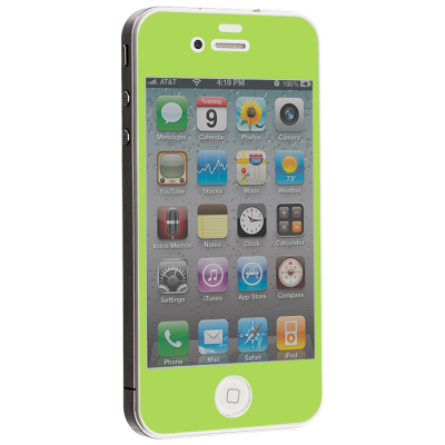 Colored Tempered Glass Skärmskydd till Apple iPhone 5/5S/SE - Ljus Grön