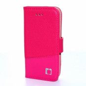 CoveredGear Dual Embossed Plånboksfodral till iPhone 5/5S/SE - Magenta
