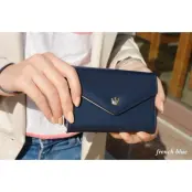 Crown Smart Fold plånbok-mobilväska (Blå)