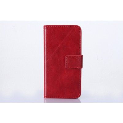 Detachable 2 in 1 Plånboksfodral till Apple iPhone 5/5S/SE (Röd)