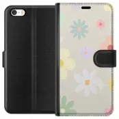 fejdande blommor plånboksfodral till Apple iPhone 5s