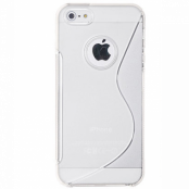 FlexiCase Skal till iPhone 5S/5 - S-line (Transparent)