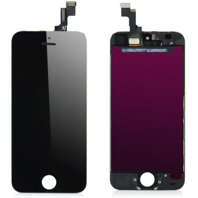 iPhone 5S Ytterglas med LCD - Svart