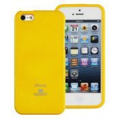 Mercury Color Pearl Jelly FlexiCase Skal till Apple iPhone 5/5S/SE (Gul)