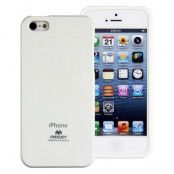 Mercury Color Pearl Jelly FlexiCase Skal till Apple iPhone 5/5S/SE (Vit)