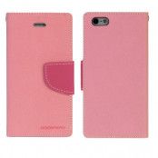 Mercury Fancy Diary Plånboksfodral till Apple iPhone 5/5S/SE (Rosa)