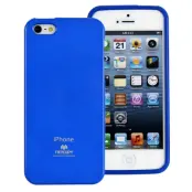 Mercury Jelly skal till Apple iPhone 5/5S/SE (Mörk Blå)